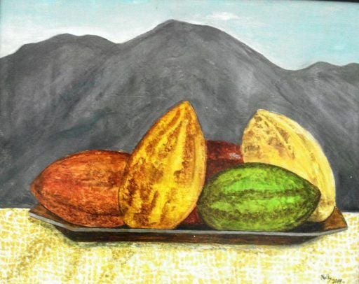 Pintura en acuarela cacao