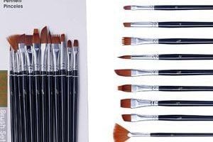 Los 5 Mejores programas de edición de vídeos los mejores pinceles EXERZ 12PCS Conjunto De Pinceles De Artista De Nylon