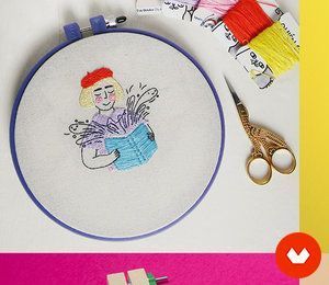 Cursos de artesanías, manualidades, Craft Curso de Ilustración de personajes con hilo y aguja