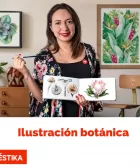 ilustración botánica con acuarela