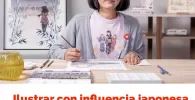 Domestika curso Ilustración en acuarela con influencia japonesa Flor Kaneshiro, curso de ilustración estilo japones,