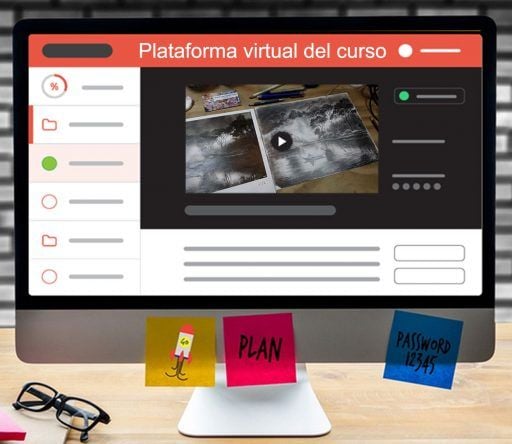 clases virtuales de arte, clases de dibujo y pintura, clases online en vivo por zoom