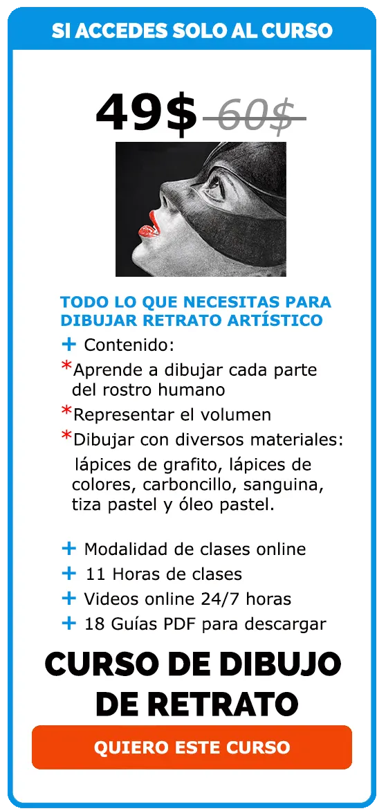 curso de retrato a lápiz