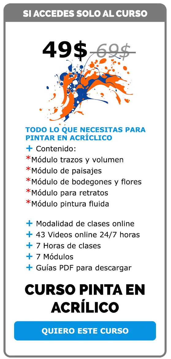 curso de pintura acrílica