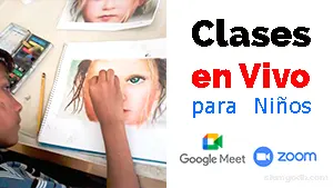 Clases de dibujo y pintura para niños ONLINE por google meet con Siamgodh artista Visual Clases de dibujo y pintura para niños ONLINE por google meet o Zoom con Siamgodh artista Visual Estas son clases privadas realizadas Por Google Meet o por Zoom, donde se guía al alumno paso a paso y se le muestra como hacer cada ejercicio desde una demostración en vivo online con cámara web, también se hacen correcciones de los ejercicios al momento. Puedes elegir entre hacer: retrato, paisaje, bodegones y flores. 😊 Son clases personalizadas, 1 alumno por clase ⏳ Duración de la clase 1 hora. Clases de dibujo y pintura para niños Clases de arte online para niños clases de arte para niños cursos para niños curso de arte infantil curso infantil de dibujo y pintura