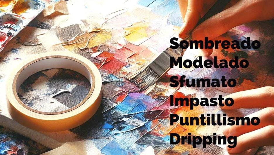 Técnicas para pintar en óleo (Sombreado Modelado, Sfumato, Impasto, Puntillismo, Dripping). En artículo que explica ¿Qué es el óleo y para qué sirve? en www.siamgodh.com