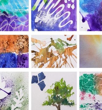 5 texturas en acuarela fáciles e increíbles Texturas en acuarela