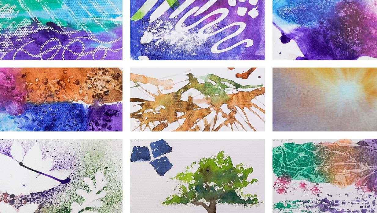 5 texturas en acuarela fáciles e increíbles texturas en acuarela, texturas con acuarelas,
