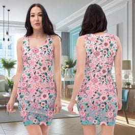 Made with soft and stretchy fabric, it hugs your curves like a glove, flattering your figure. The floral print, available in vibrant seasonal colors, adds a touch of aesthetic and romanticism to your look.