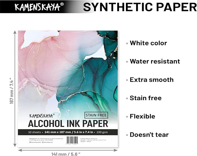 Papel para tinta china: Guía de compra KAMENSKAYA Papel de tinta con alcohol