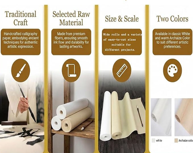 Papel para tinta china: Guía de compra papel de arroz para sumi e
