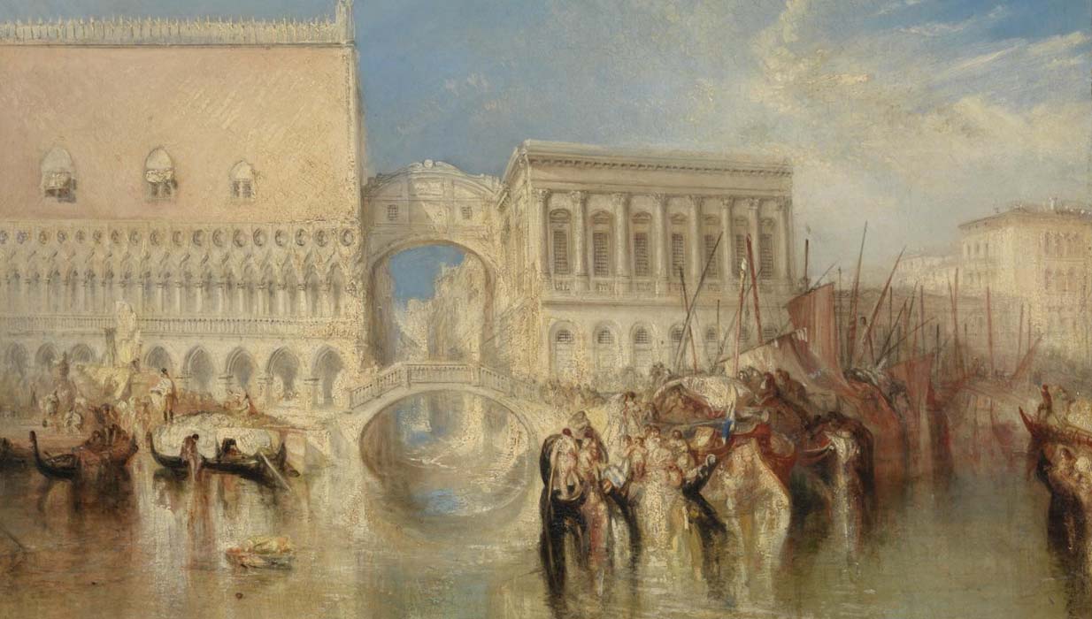 William Turner: Biografía y obras Venecia, el puente de los suspiros de willian turner